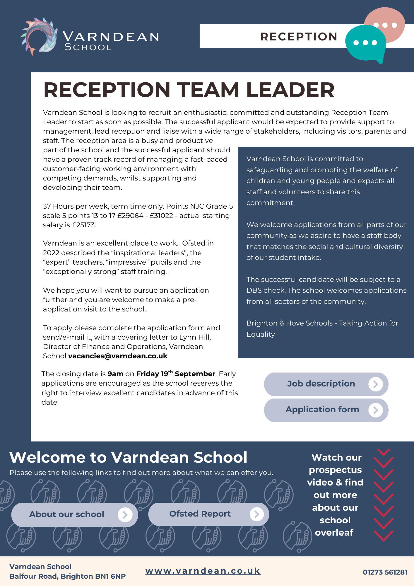 Reception Team Leader