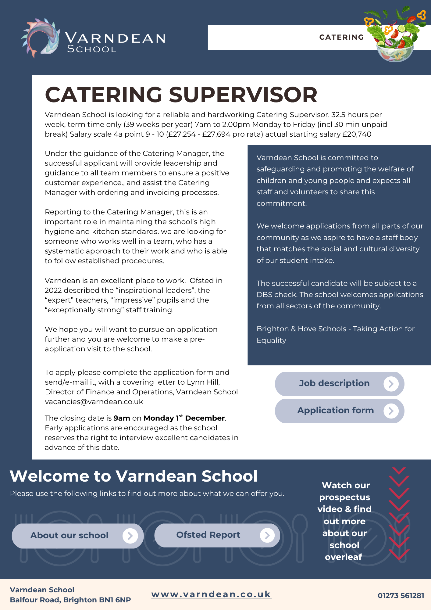 Catering Supervisor Dec 2025