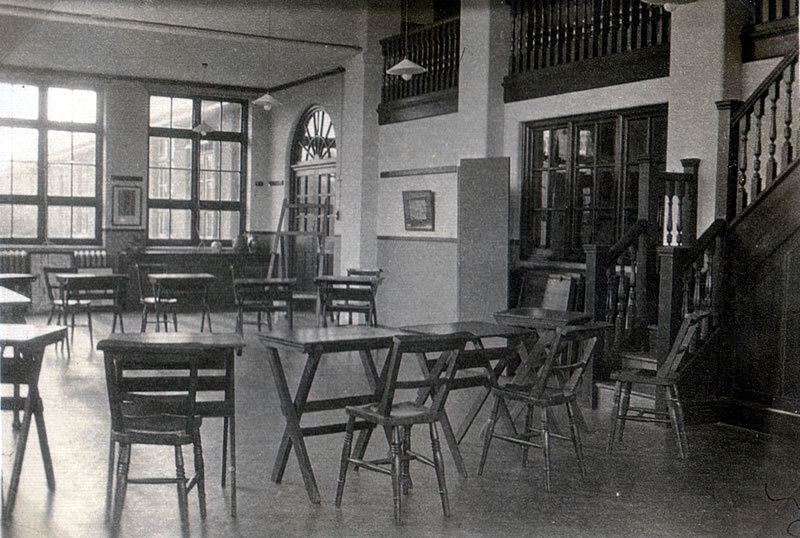 Art room 1927 with picture windows now science classrooms